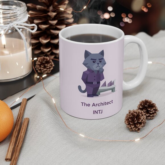 MBTI INTJ Cat Mugs - Picture 1 of 6